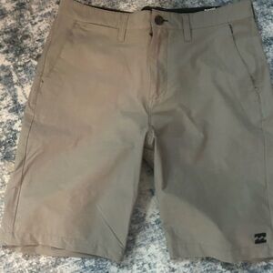 Billabong Men's Khaki Flat Front Shorts